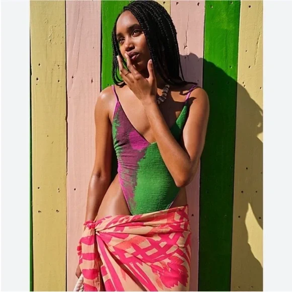 FP x House of Aama Amber Printed One Piece Free-est Ombré - Picture 3 of 6